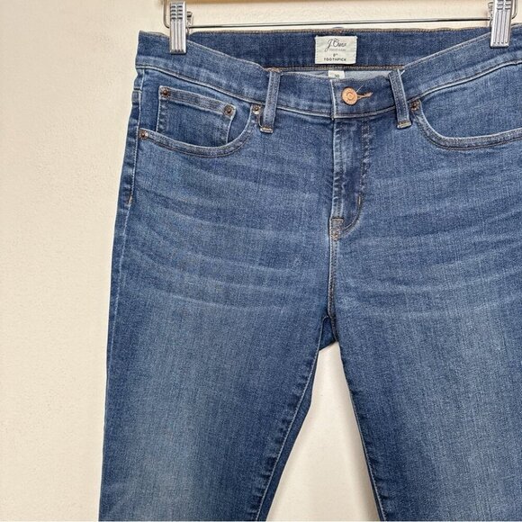 J.Crew Womens 30 8" Toothpick Medium Wash Skinny Jeans - Picture 4 of 14